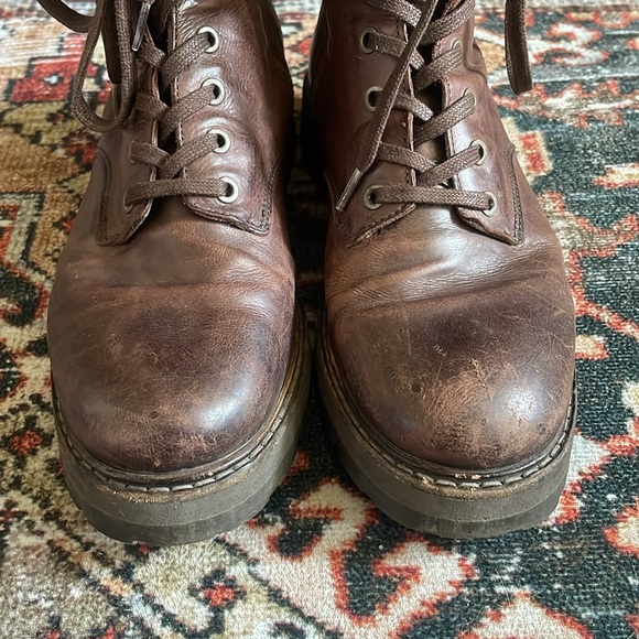 Thursday Java Leather Lace-Up Combat Boots - Picture 10 of 10